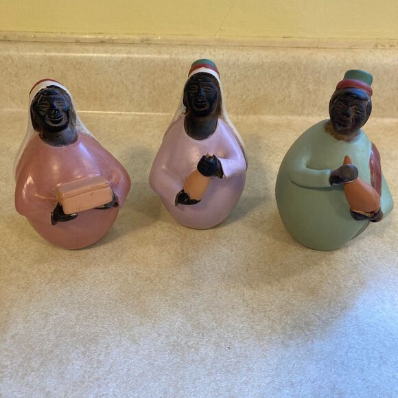 Chulucanas Nativity Pottery Folk Art VTG 9 Piece Painted Made in Peru Christmas - Picture 11 of 16